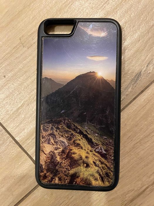 Etui  czarne  z tapetą Tatr do telefonu smartfona iPhone 8/7/6/6s