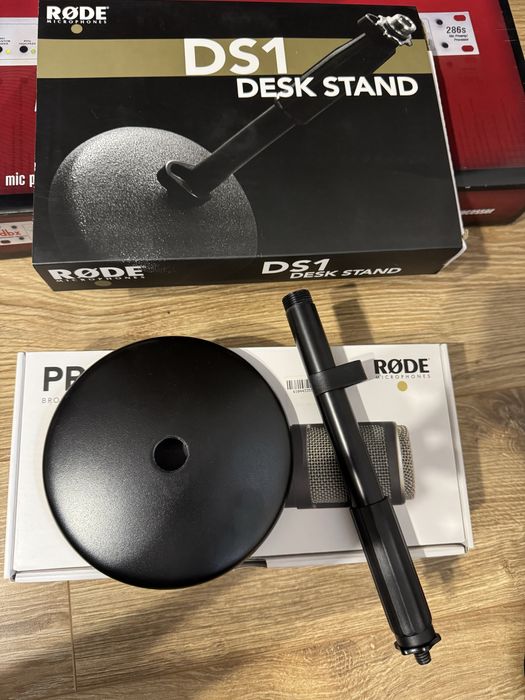 Profesjonalny zestaw mikrofonowy: rode procaster + interfejs + statyw