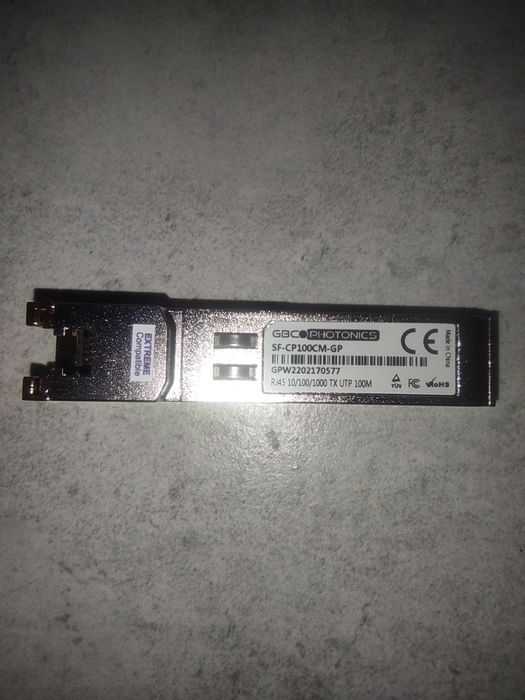 Wkładka GBC Photonics SFP RJ45 Nowa!