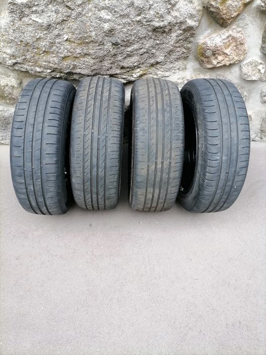 4 Jantes originais VW Polo 2017 com pneus + tampas