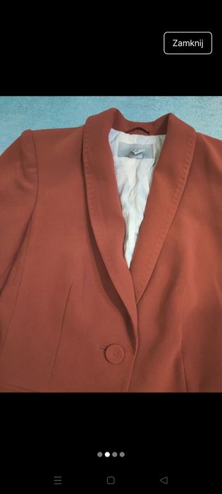 Elegancka marynarka żakiet pastelowa H&M