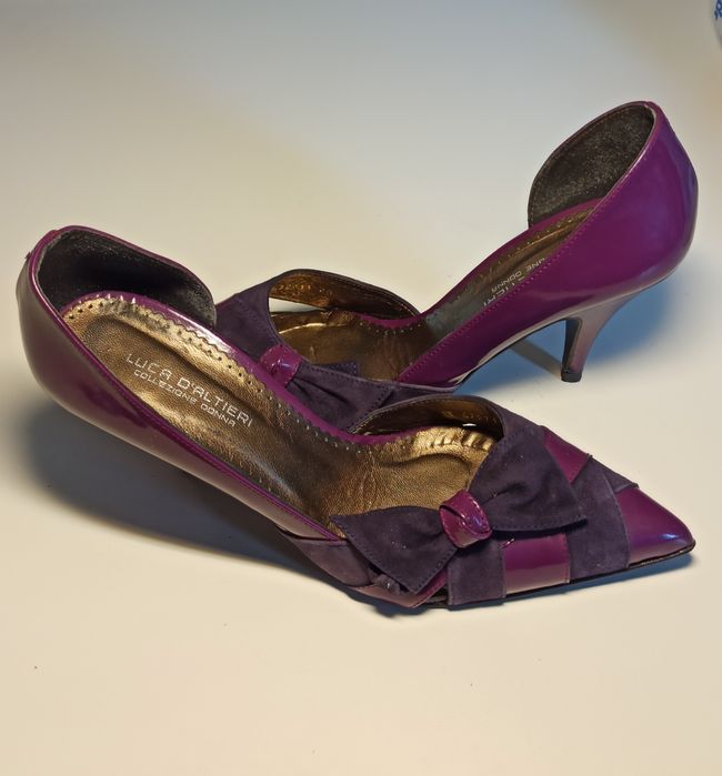 Fioletowe czółenka Luca D'Altieri rozm. 40