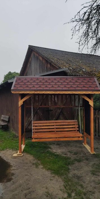 Huśtawka drewniana