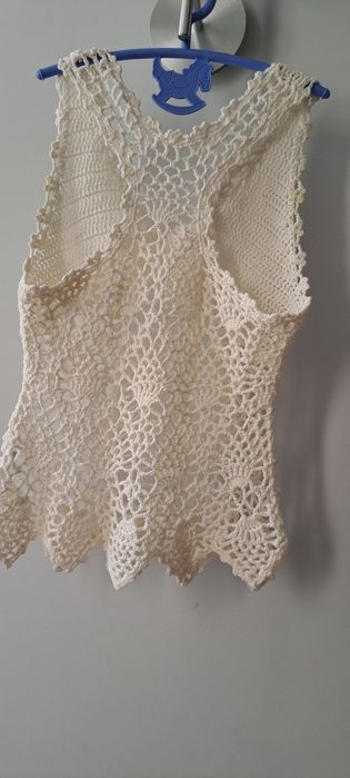 Top renda branco s