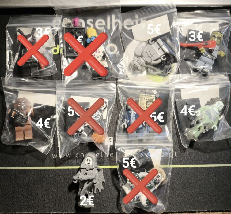 Minifuguras Lego de Várias Series