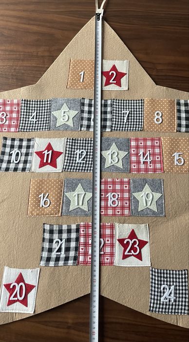 Calendário do advento em forma de estrela