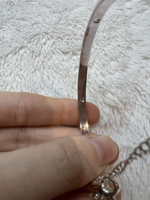 Bransoletka Equilibrium stal nierdzewna posrebrzana grawerowana 32