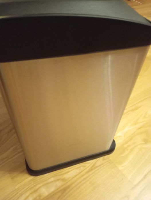 SONGMICS Kosz na śmieci 45 l trzykomorowy do segregacji