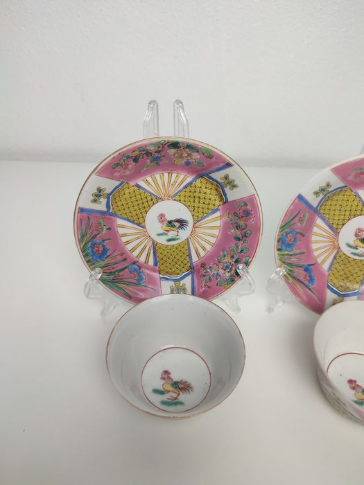 Par de chávenas em Porcelana Chinesa