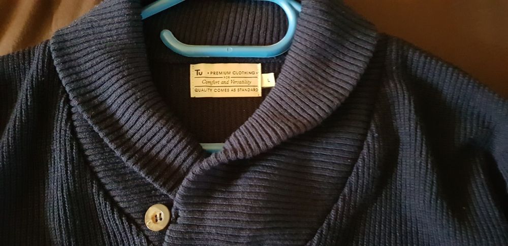 Sweter męski kolor granat