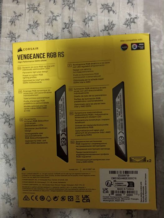 Pamięć RAM Corsair Vengeance