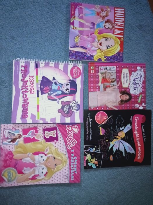 Książki Barbie Wróżki Little Pony Modelki Violetta