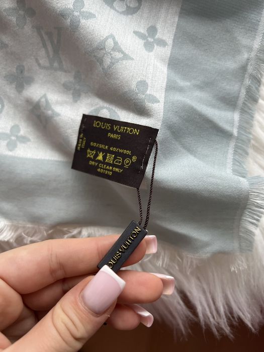 Louis vuitton szal szalik szaliczek chusta chustka z lv niebieska