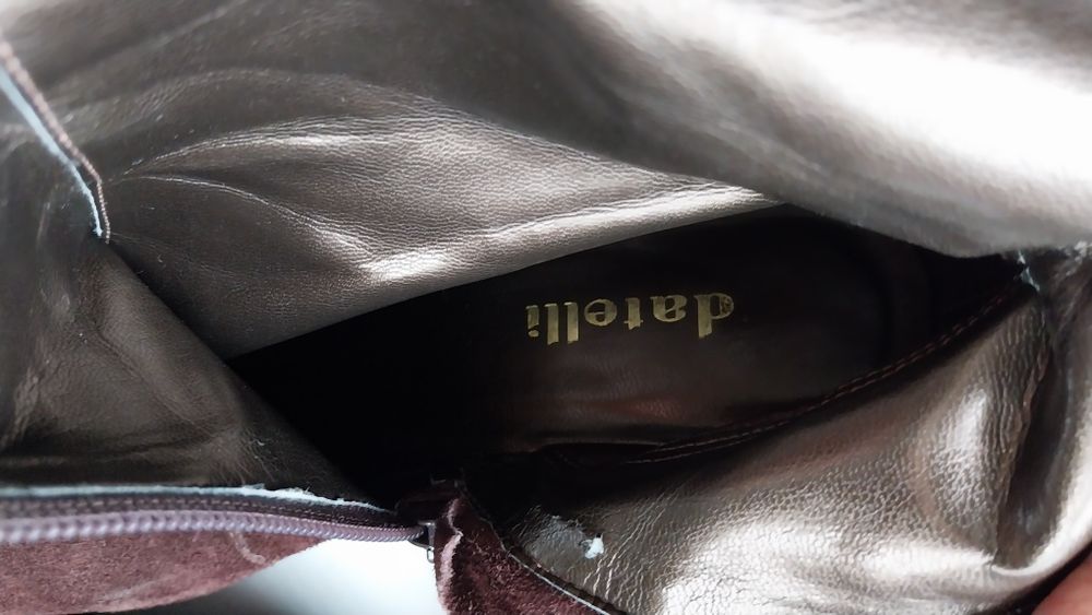 Botas em pele de camurça original Datelli