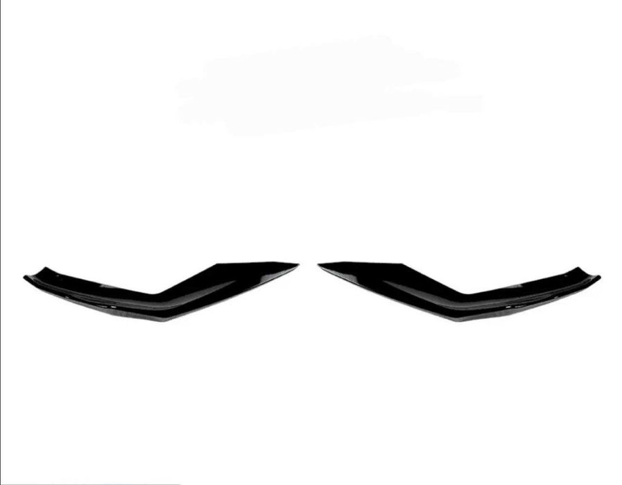 Сплиттер зубцы на BMW F90 M5 LCI 21-24 диффузор спойлер губа сплiтер