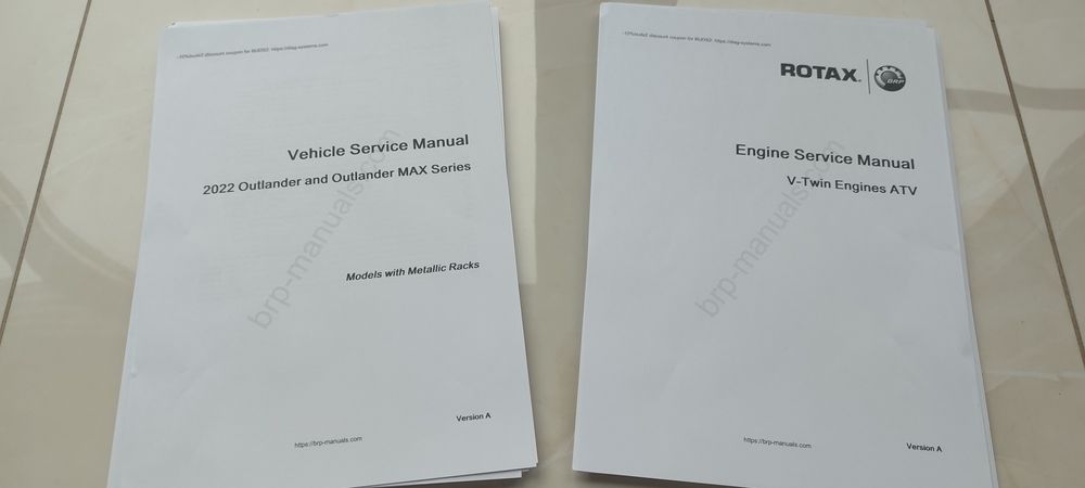 Książka serwisowa, serwis manual Can-am  Outlander 2022 r