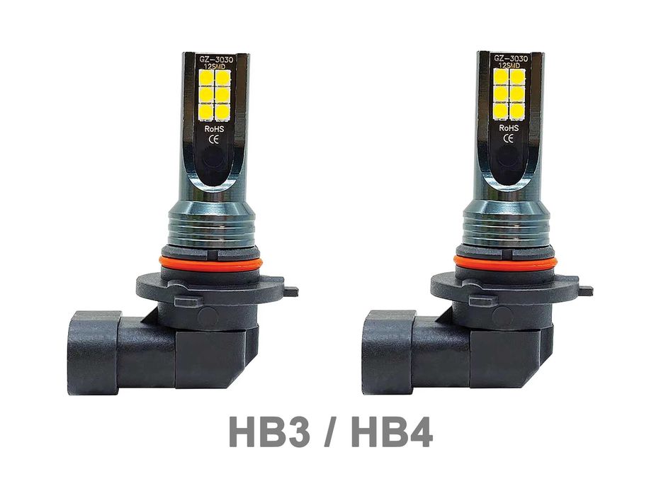 Lâmpadas de LED HB3 - HB4 (DC 12-24V 80W 6000K 12000LM)