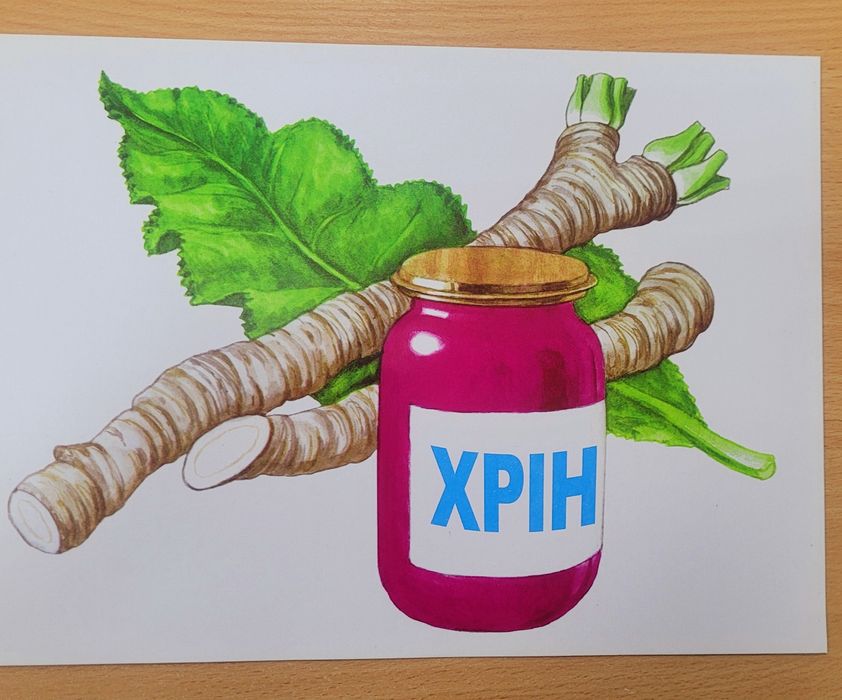 Демонстраційний матеріал.  Овочі. 28 предметних малюнків.