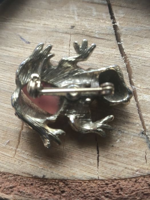 Stara metalowa broszka płaz ,żaba ,gekon . Vintage