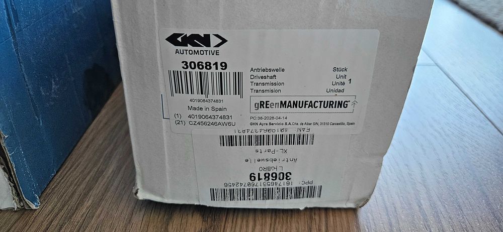 Semi-eixo Porsche Macan 95B Audi Q5 Lobro 306819
