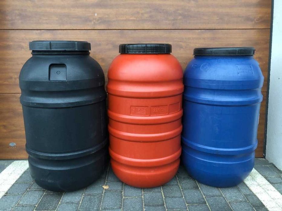 Beczki 220L Spożywcze Plastikowe Transport