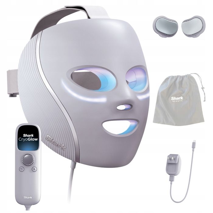 OUTLET Shark CryoGlow FW312EUPL Maska LED terapia światłem chłodzenie
