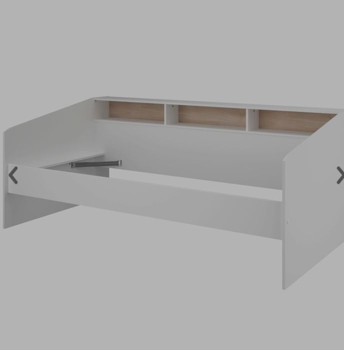 Cama individual compacta, com nichos e gavetões NOVA