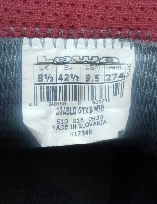 Чоловічі шкіряні черевики lowa diablo gore-tex (оригінал)
