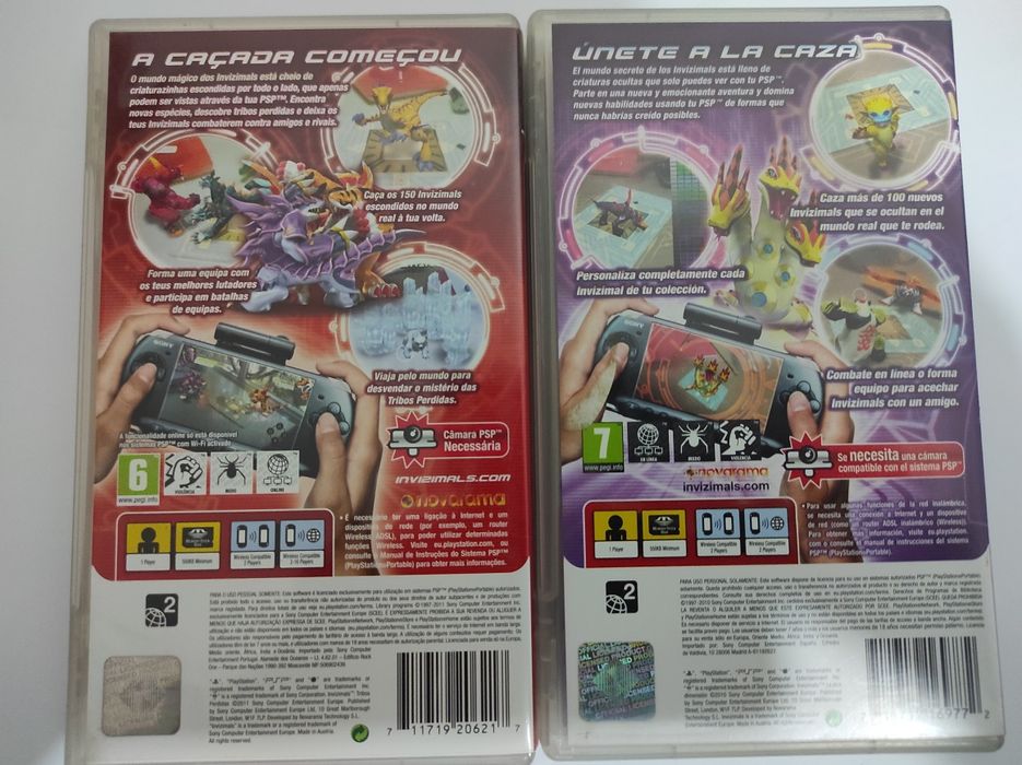 Jogos INVIZIMALS para psp
