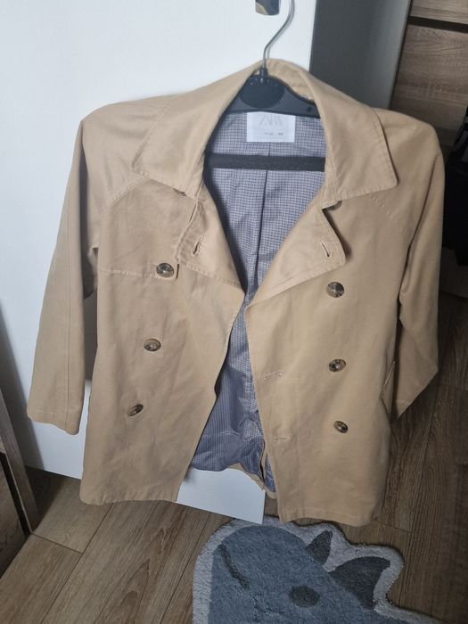 Płaszcz dziecięcy Zara 152 cm na 11-12 lat bezowy