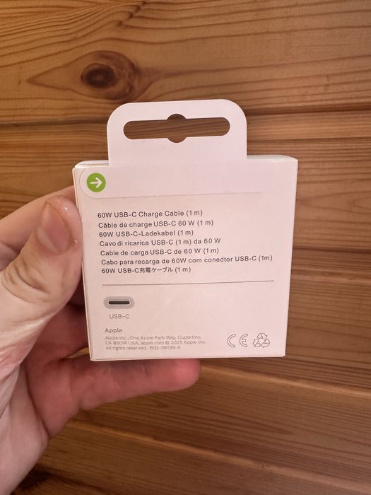 Кабель Apple USB-C 60W Woven Charge Cable Original 1m