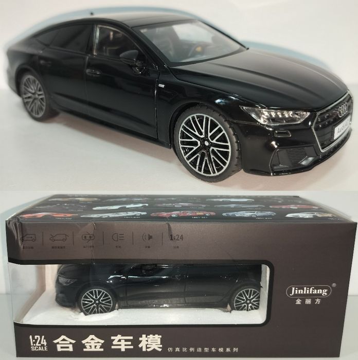 Audi A7 Sportback модель 1:24 Jinlifang Металл звук свет