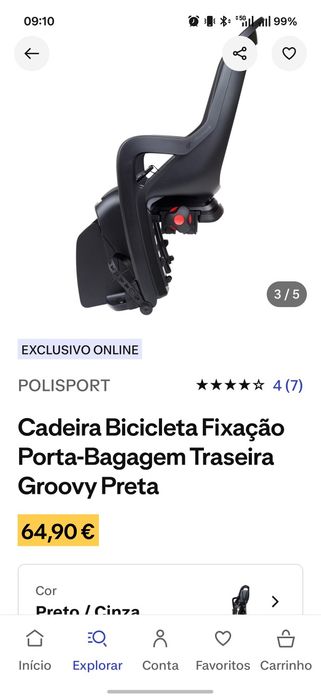 Cadeira de criança para bicicleta