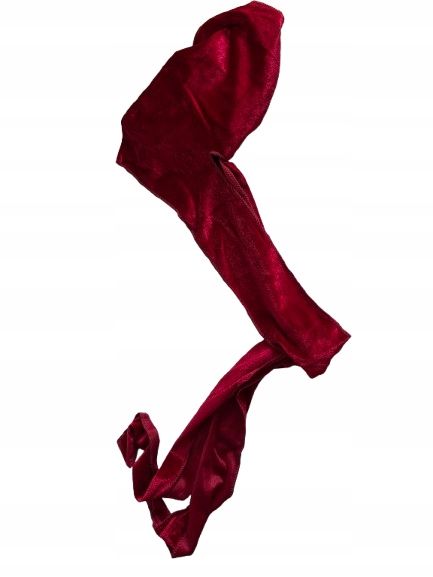 Chusta Na Głowę Bandana Durag Satynowy Premium Czerwony Bloods Y2K