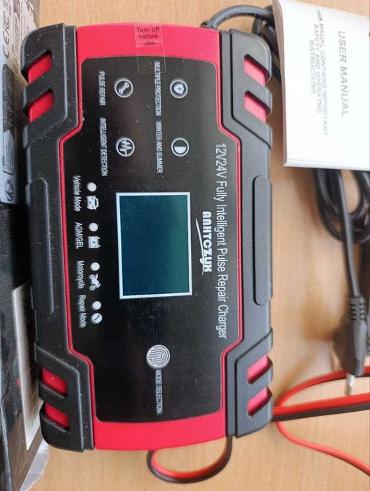 Зарядний імпульсний автоматичний пристрійFoxsur, Anhtczyx12V8A/24V4A