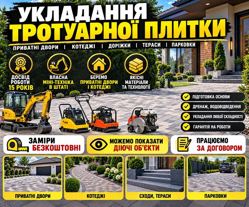 Професійна вкладання тротуарної плитки