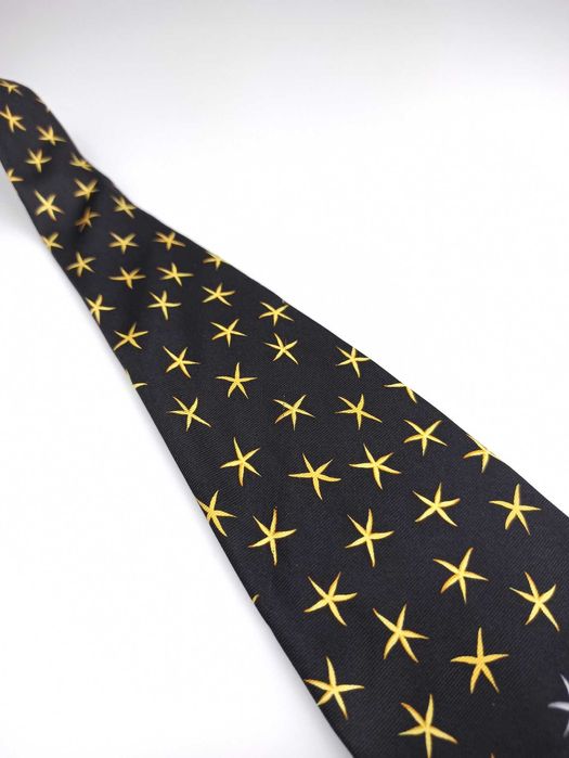 Gianni Versace jedwabny krawat w ryby rybki akwarium