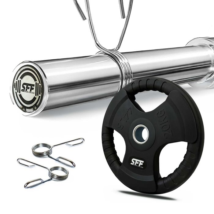 Gryf prosty olimpijski gładki 120cm 50mm sztanga chromowany