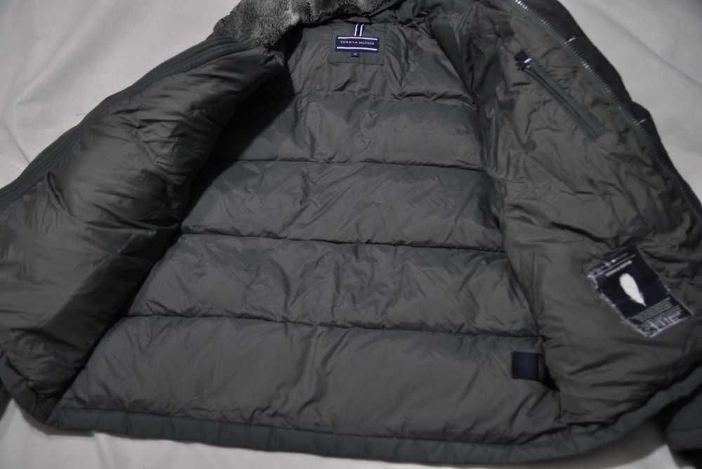 TOMMY HILFIGER XL kurtka puchowa męska zimowa z kapturem bomberka i20v
