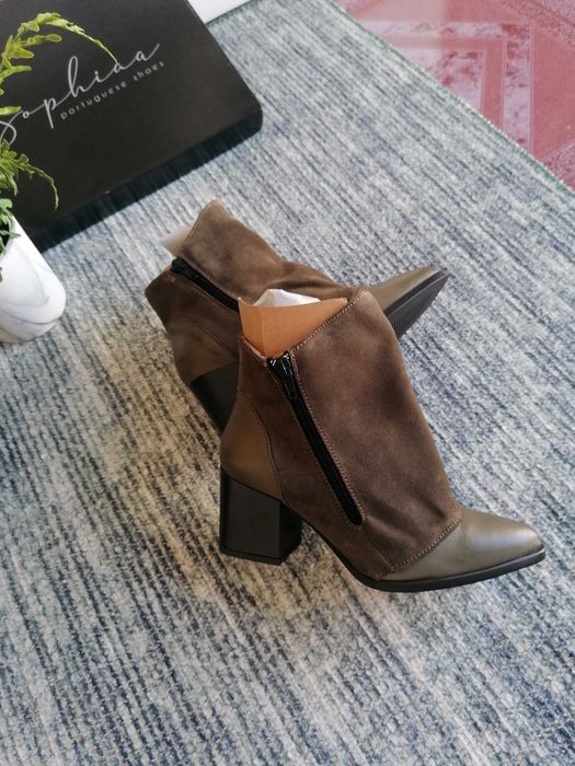 Botas novas pele genuína por dentro e por fora