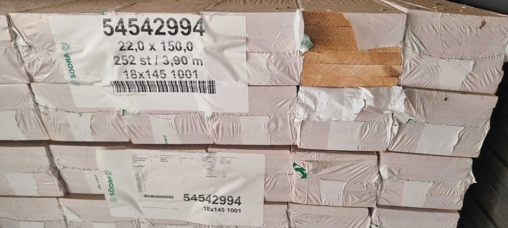 Deska opaskowa, strugana, świerk skandynawski, 18x95/115/145, kl. AB