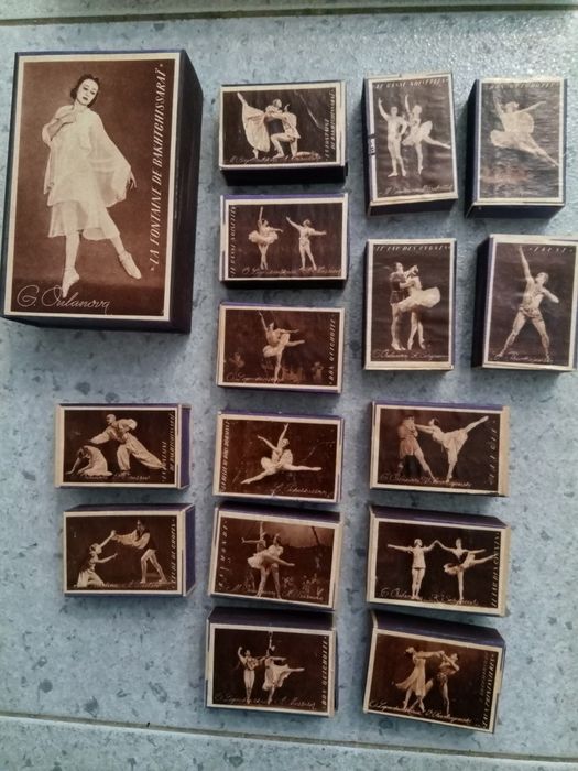 Coleção de caixas de fósforos Le theatre Ballet Bolchoi 1958 USSR