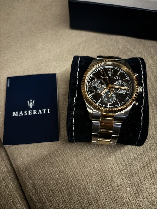 Relogio maserati competicion bicolor