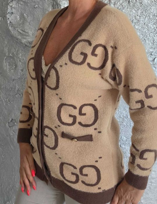 GUCCI  luksusowy swetr alpaka Cudny roz L
