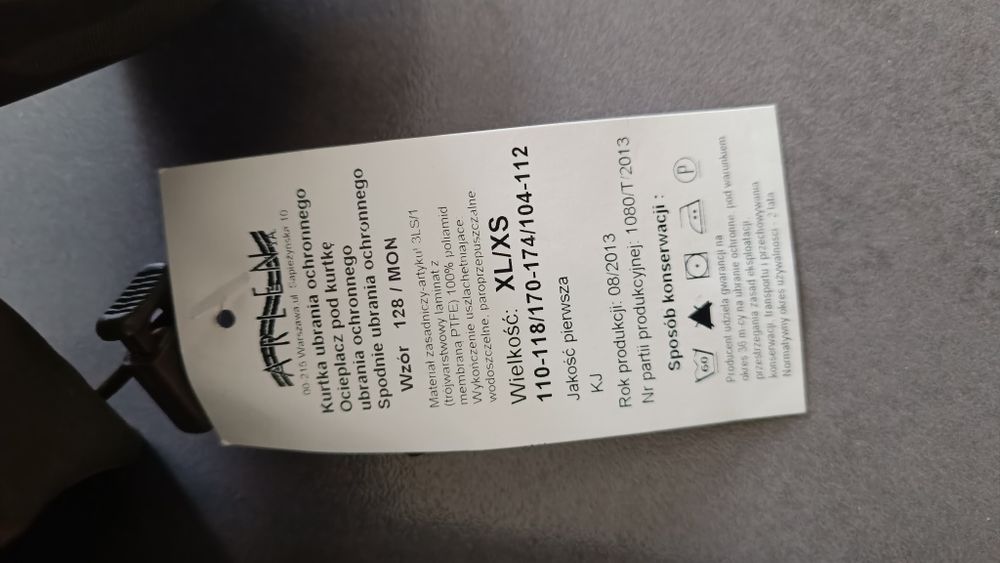 Gorateks wojskowy kurtka + spodnie