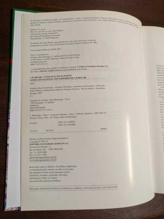 Livro Sobotta - Atlas de Histologia