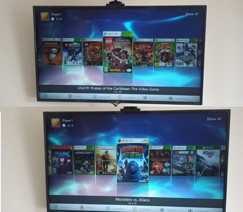 Xbox 360 RGH3 -100% sprawny, kinect,2 pady,500GB, Emulatory retro