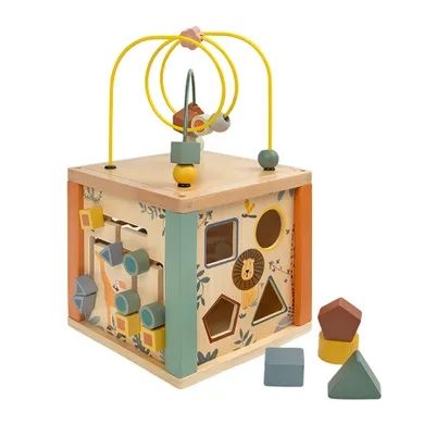 Smiki, kostka edukacyjna, zabawka drewniana smyk ze smyka drewno