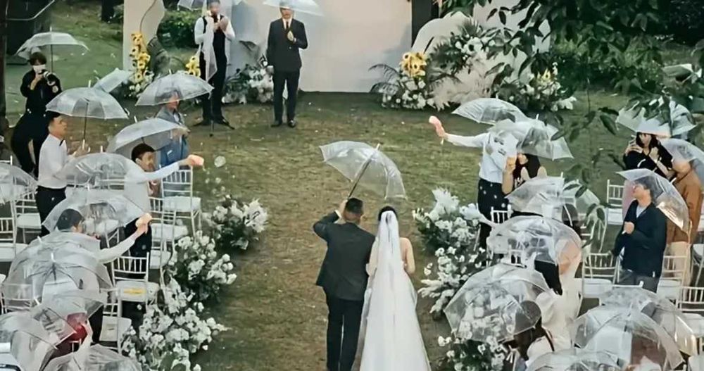 Свадебный большой красивый прозрачный зонт трость на 16 спиц.