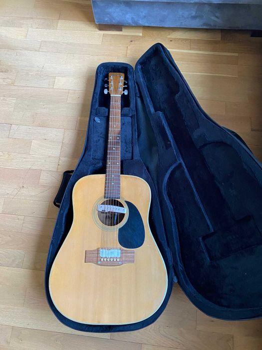 Sitarra Japońska gitara akustyczna + Shadow SH145 pickup + Case
